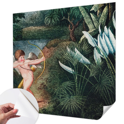 3D fotobehang Schattige Cupido