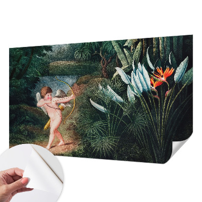 3D fotobehang Schattige Cupido