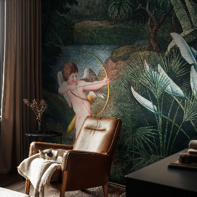 3D fotobehang Schattige Cupido