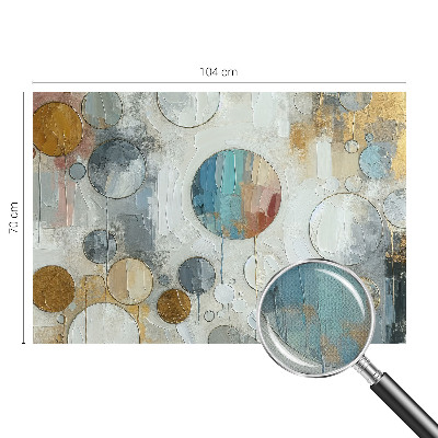 Fotobehang voor kinderkamer met geometrische cirkels