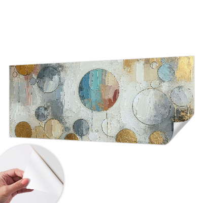 Fotobehang voor kinderkamer met geometrische cirkels