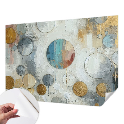 Fotobehang voor kinderkamer met geometrische cirkels