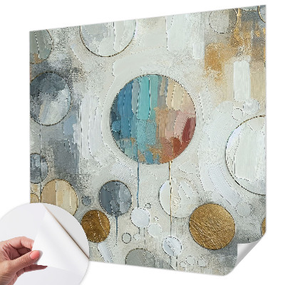 Fotobehang voor kinderkamer met geometrische cirkels