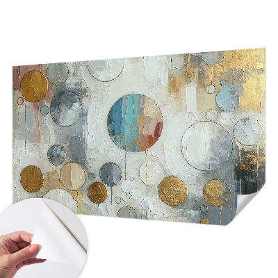 Fotobehang voor kinderkamer met geometrische cirkels