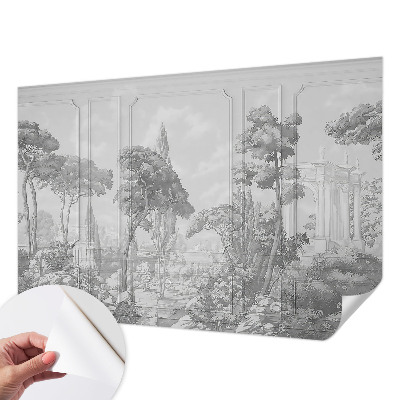 Fotobehang babykamer met een sfeervol aardmotief
