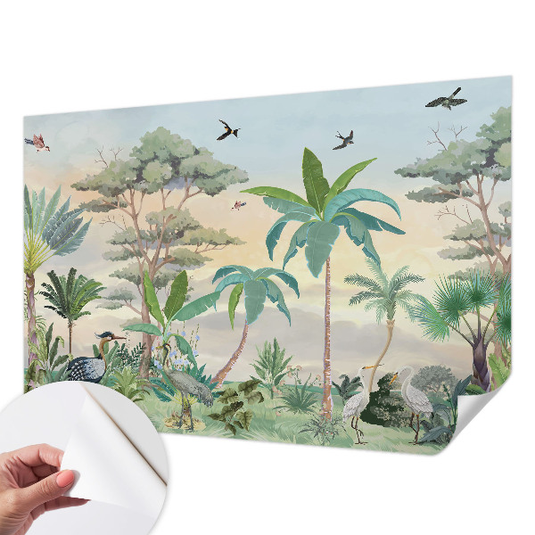 Foto behang voor de keuken Exotische flora