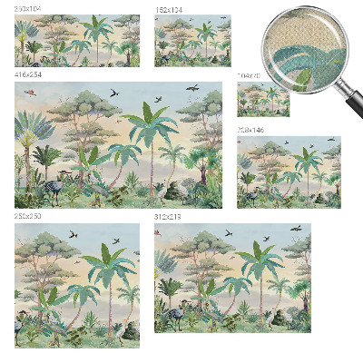 Foto behang voor de keuken Exotische flora