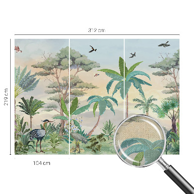 Foto behang voor de keuken Exotische flora