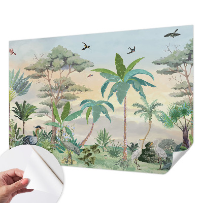 Foto behang voor de keuken Exotische flora