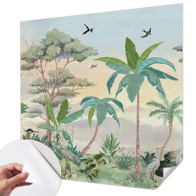 Foto behang voor de keuken Exotische flora