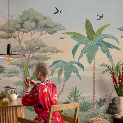 Foto behang voor de keuken Exotische flora