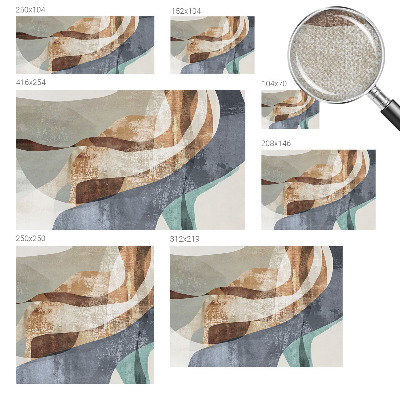 Zelfklevend fotobehang op maat Abstracte compositie