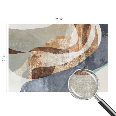 Zelfklevend fotobehang op maat met een abstracte compositie