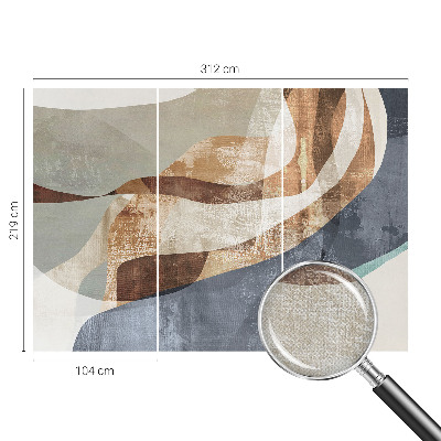 Zelfklevend fotobehang op maat Abstracte compositie