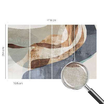 Zelfklevend fotobehang op maat Abstracte compositie