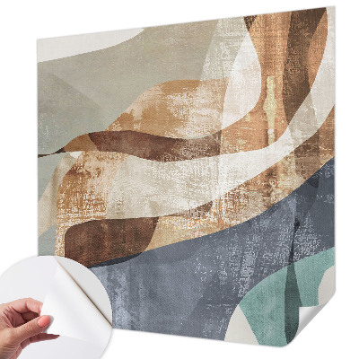 Zelfklevend fotobehang op maat Abstracte compositie