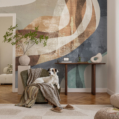 Zelfklevend fotobehang op maat Abstracte compositie