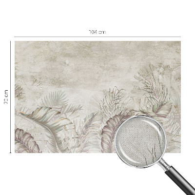 Foto behang voor de kinderkamer Decoratieve bladeren