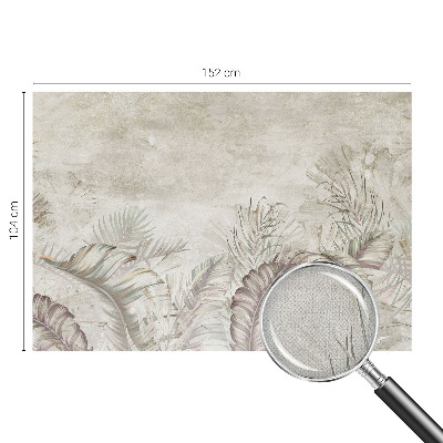 Foto behang voor de kinderkamer Decoratieve bladeren