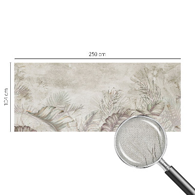 Foto behang voor de kinderkamer Decoratieve bladeren