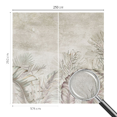 Foto behang voor de kinderkamer Decoratieve bladeren