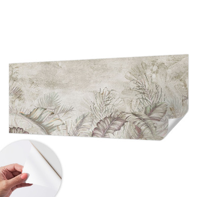 Foto behang voor de kinderkamer Decoratieve bladeren