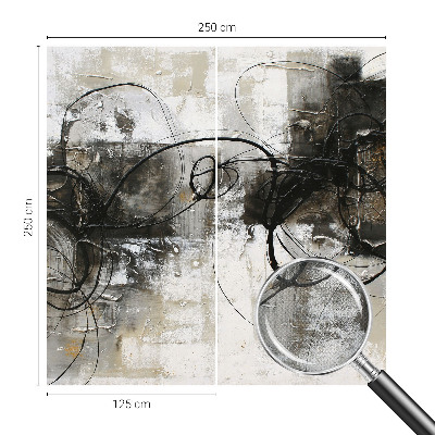 3D fotobehang Abstracte wervel