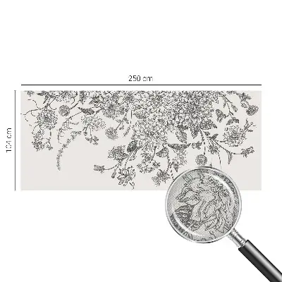 Fotobehang kinderkamer met bloemenpatroon