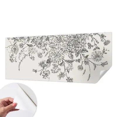 Fotobehang kinderkamer met bloemenpatroon
