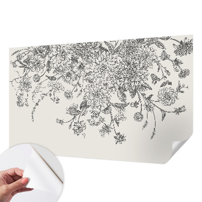 Fotobehang kinderkamer Bloemenpatroon