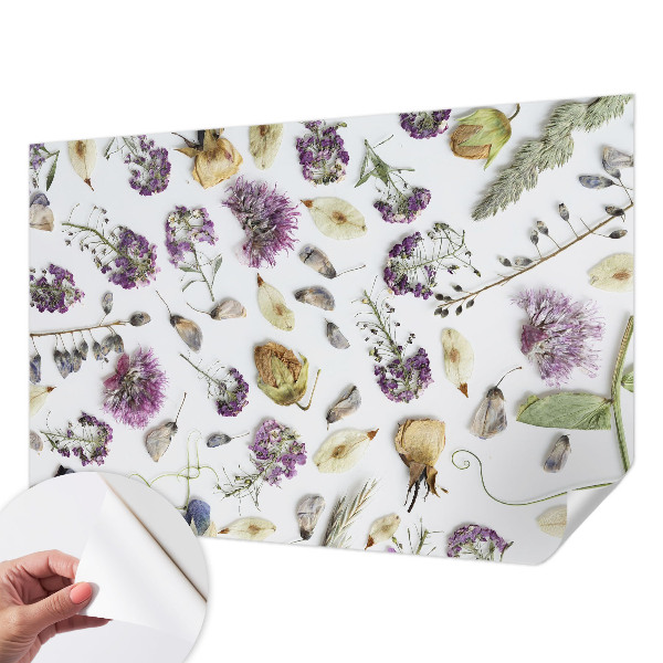 Fotobehang voor kinderkamer Gedroogde bloemen