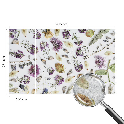 Fotobehang voor kinderkamer Gedroogde bloemen