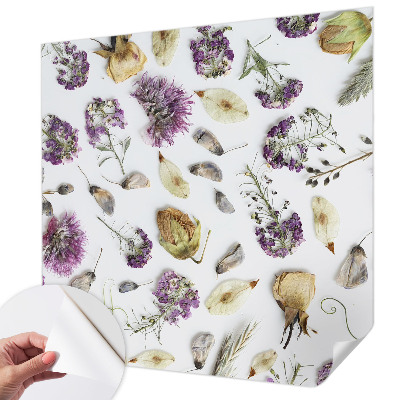 Fotobehang voor kinderkamer Gedroogde bloemen