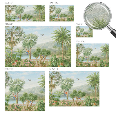 Fotobehang voor de kinderkamer Exotisch landschap