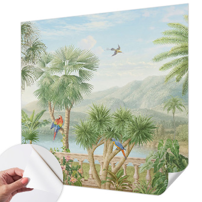 Fotobehang voor de kinderkamer Exotisch landschap