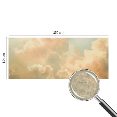 Fotobehang babykamer met etherische wolken als zacht patroon