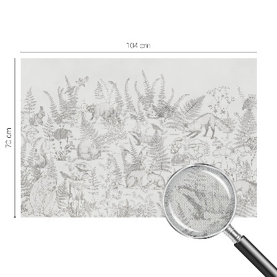 Fotobehang tienerkamer Bosdieren