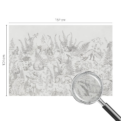 Fotobehang tienerkamer Bosdieren