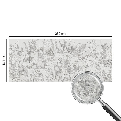 Fotobehang tienerkamer Bosdieren