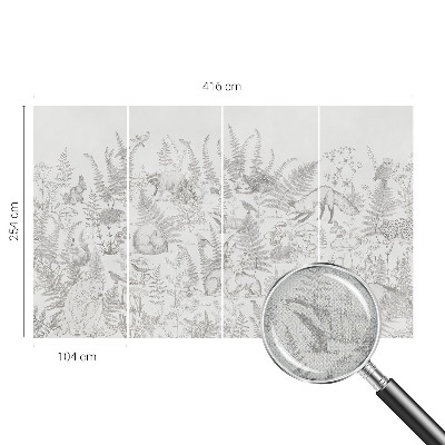 Fotobehang tienerkamer Bosdieren