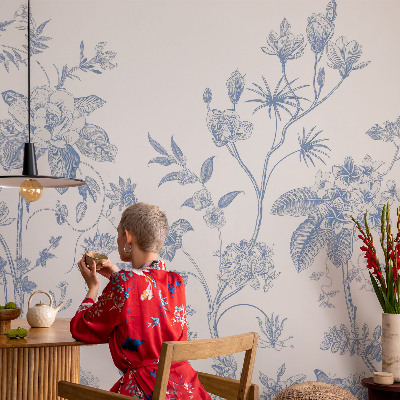 Zelfklevend fotobehang Bloemenpatroon