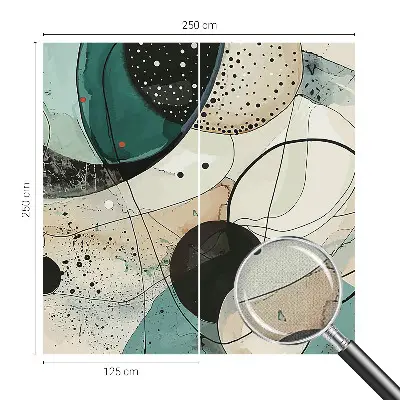 Zelfklevende behangsticker met kleurrijke cirkels