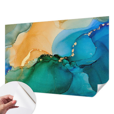 3D fotobehang Kleurrijke golven