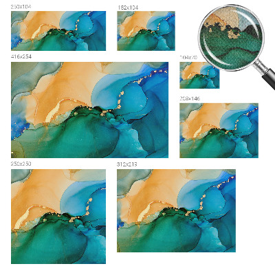 3D fotobehang Kleurrijke golven