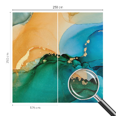 3D fotobehang Kleurrijke golven