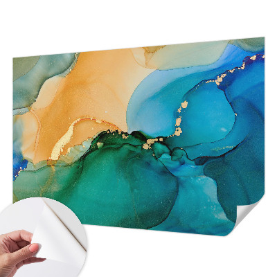 3D fotobehang Kleurrijke golven