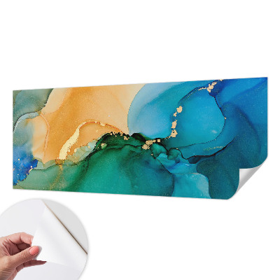 3D fotobehang Kleurrijke golven