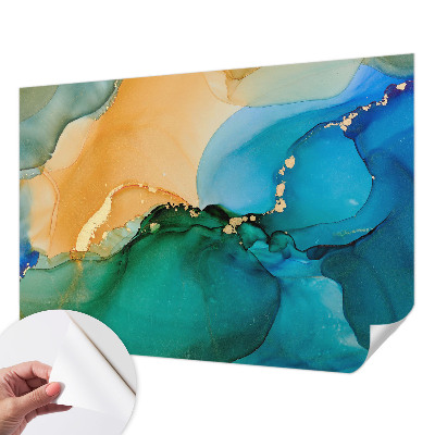 3D fotobehang Kleurrijke golven