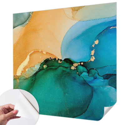 3D fotobehang Kleurrijke golven