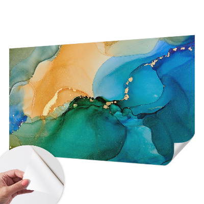 3D fotobehang Kleurrijke golven